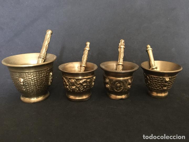 Antig&uuml;edades: morteritos de bronce, cuatro - Foto 1