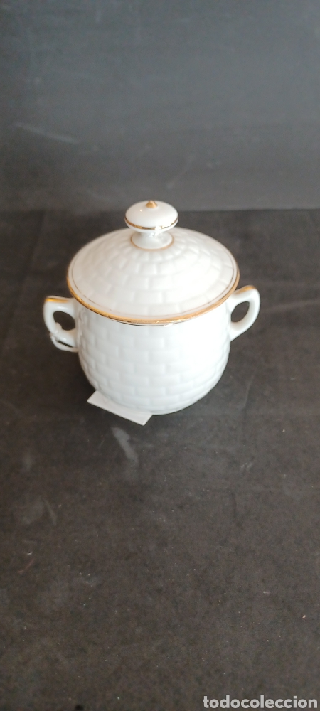 Antig&uuml;edades: Tarrito de LIMOGES.para Cr&egrave;me Br&ucirc;l&eacute;e.1900 - Foto 2