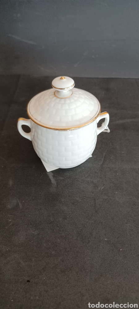 Antig&uuml;edades: Tarrito de LIMOGES.para Cr&egrave;me Br&ucirc;l&eacute;e.1900 - Foto 1