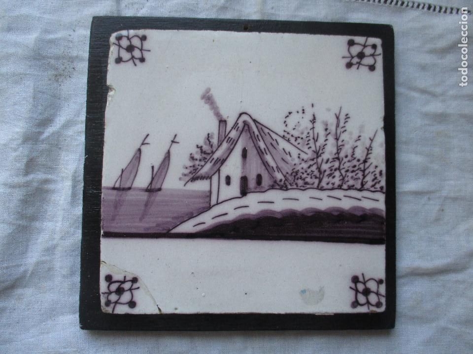 Antig&uuml;edades: Azulejo Delft - Foto 1