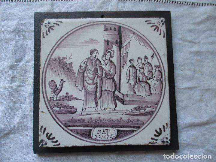 Antig&uuml;edades: Azulejo Delft - Foto 1