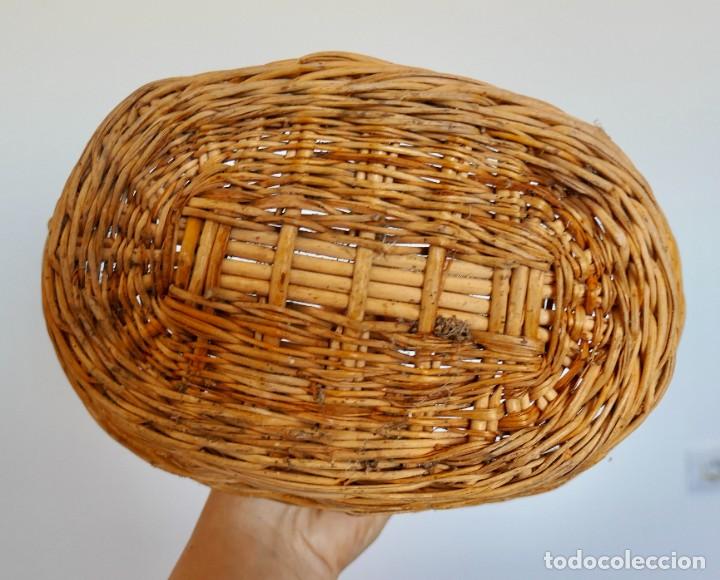 Antig&uuml;edades: 5 ANTIGUAS CESTAS DE MIMBRE - Foto 6