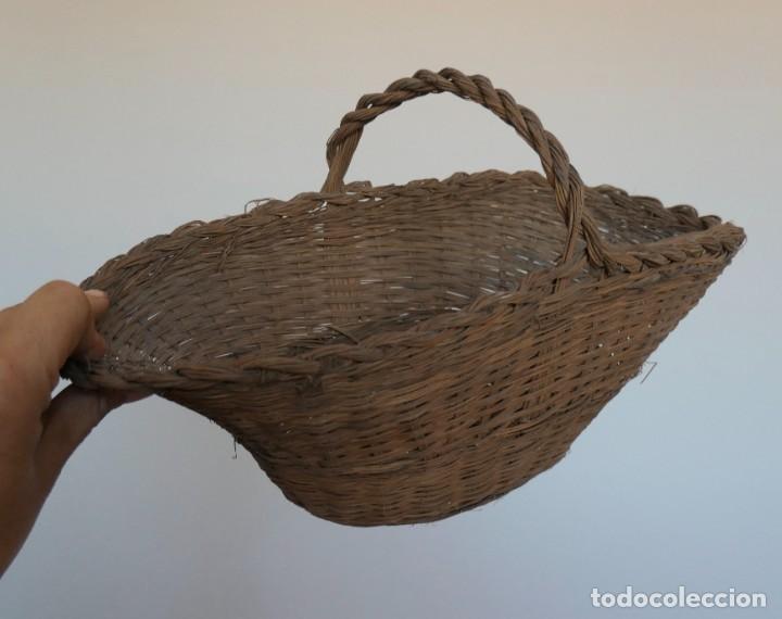 Antig&uuml;edades: 5 ANTIGUAS CESTAS DE MIMBRE - Foto 18