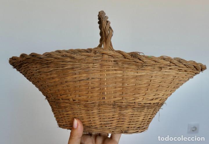 Antig&uuml;edades: 5 ANTIGUAS CESTAS DE MIMBRE - Foto 20