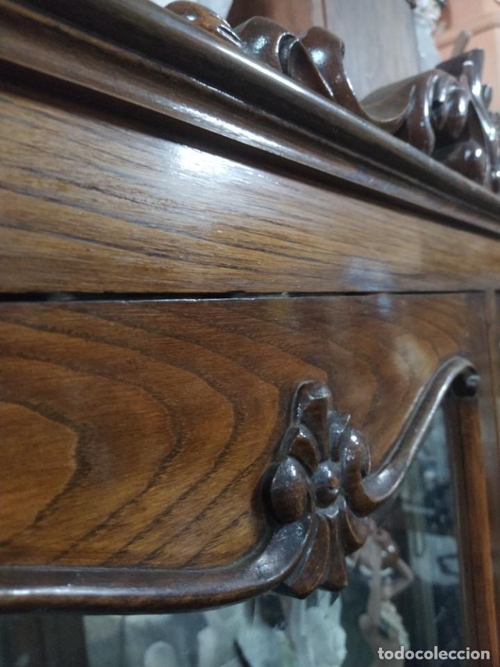 Antig&uuml;edades: VITRINA de MADERA casta&ntilde;o . ART DECO . - Foto 6