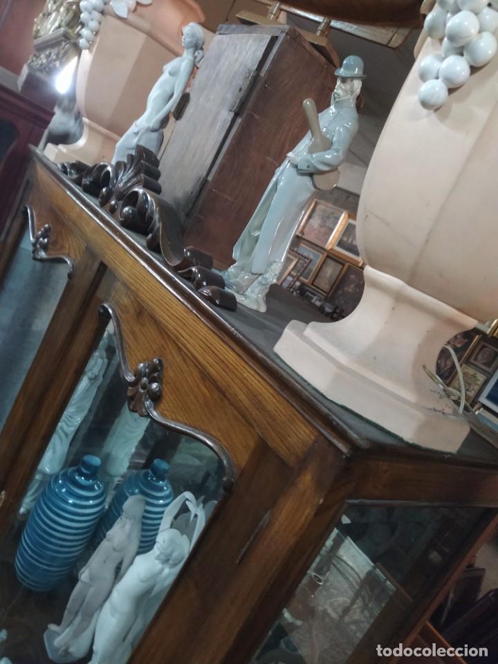 Antig&uuml;edades: VITRINA de MADERA casta&ntilde;o . ART DECO . - Foto 12