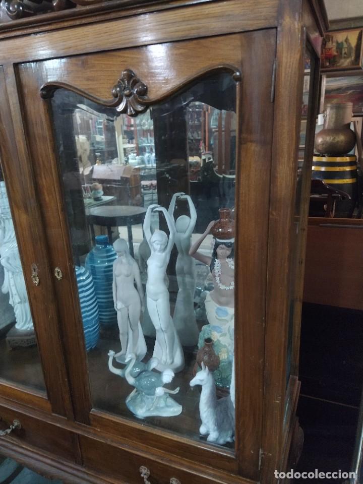 Antig&uuml;edades: VITRINA de MADERA casta&ntilde;o . ART DECO . - Foto 13