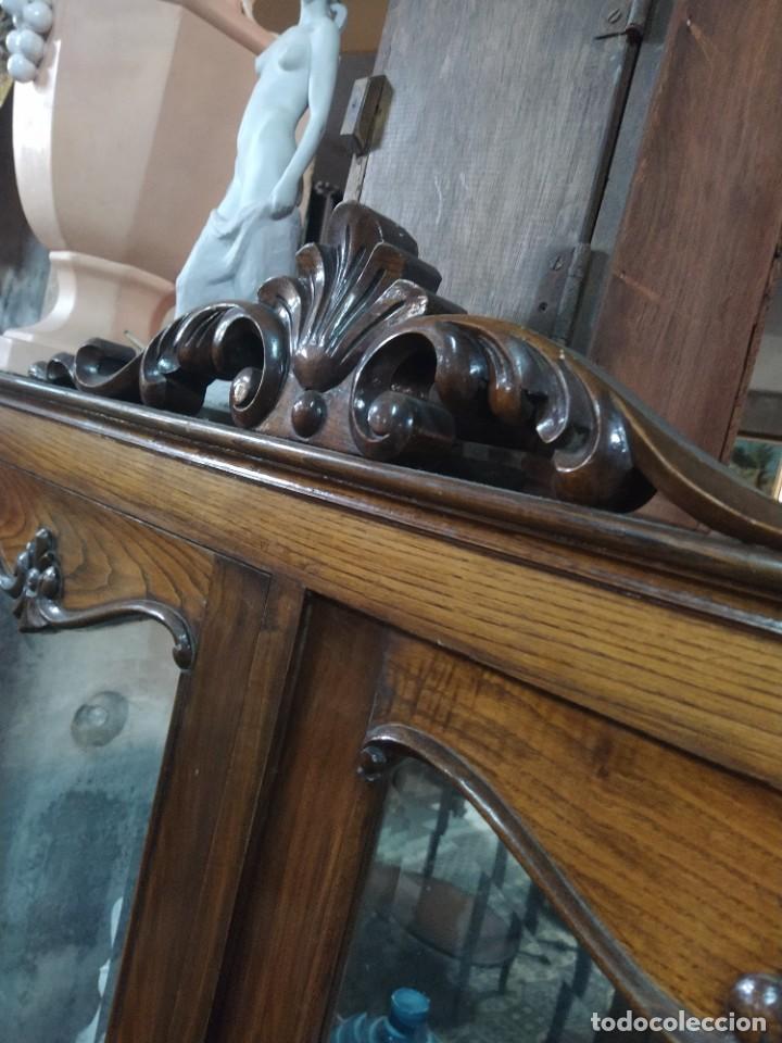 Antig&uuml;edades: VITRINA de MADERA casta&ntilde;o . ART DECO . - Foto 14