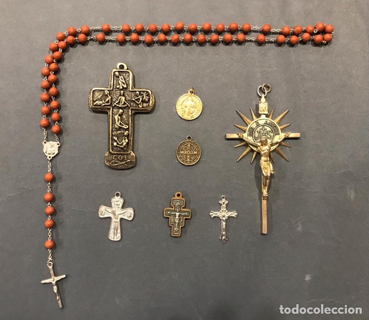 dos rosarios antiguos religiosos - Compra venta en todocoleccion