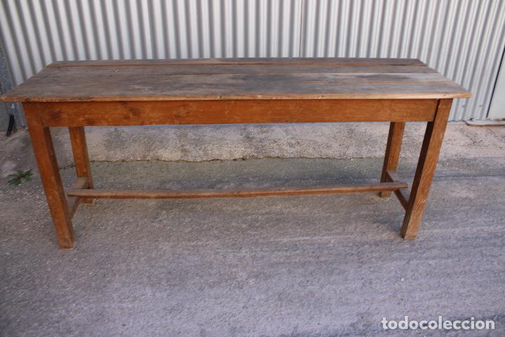 Antig&uuml;edades: banco mesa larga rustica - Foto 2