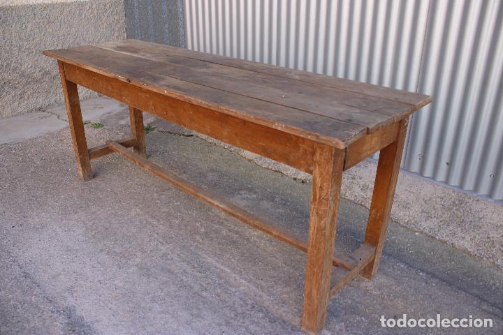 Antig&uuml;edades: banco mesa larga rustica - Foto 4