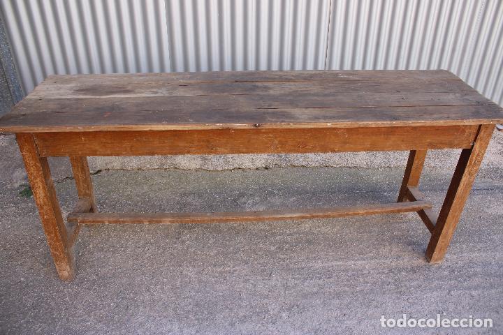 Antig&uuml;edades: banco mesa larga rustica - Foto 6