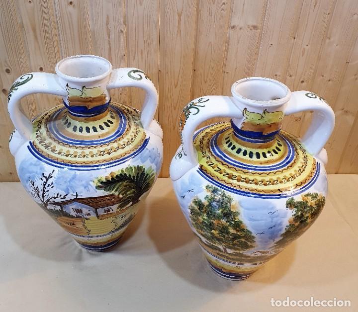 Antig&uuml;edades: - PAREJA DE CANTAROS TALAVERA - Foto 6