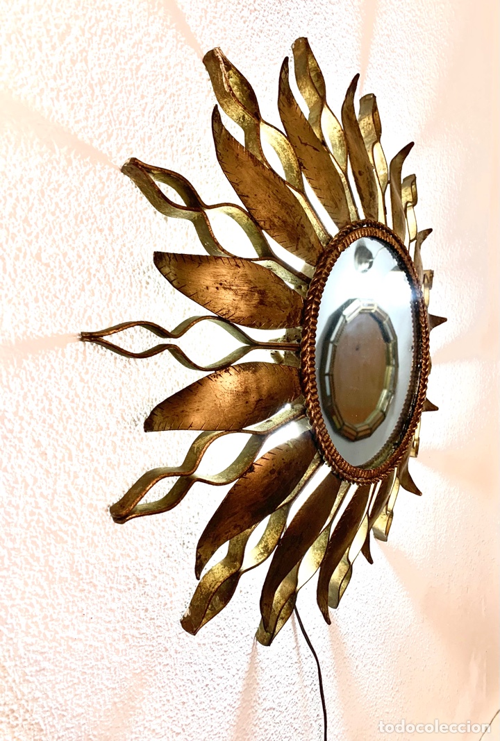 Antig&uuml;edades: ESPEJO SOL RETROILUMINADO FORJA - Foto 13