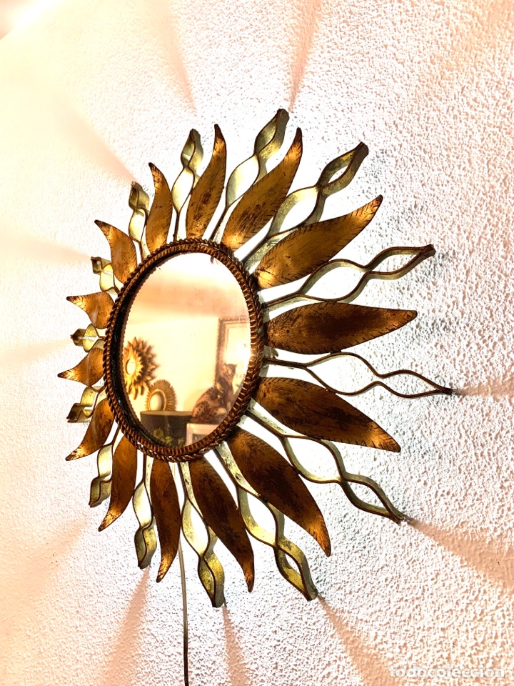 Antig&uuml;edades: ESPEJO SOL RETROILUMINADO FORJA - Foto 14