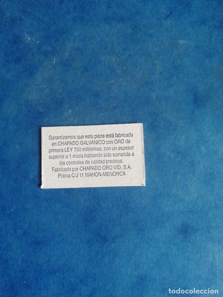 Antig&uuml;edades: Gemelos cubre botones chapados en oro. - Foto 2