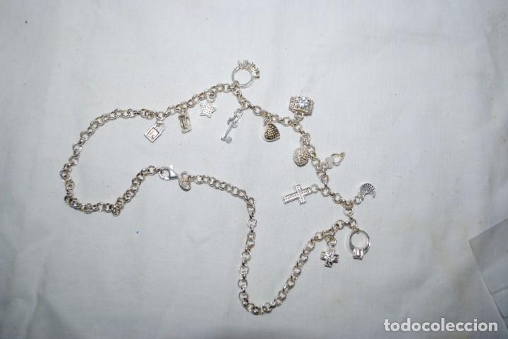 Antig&uuml;edades: COLLAR DE PLATA CON COLGANTES , - Foto 1