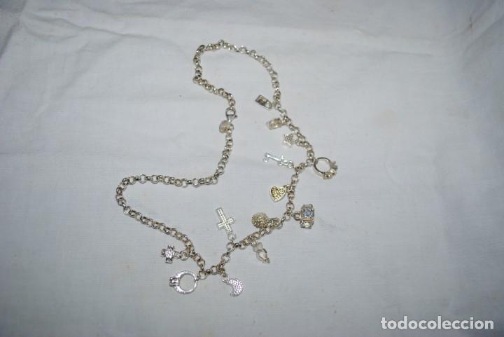 Antig&uuml;edades: COLLAR DE PLATA CON COLGANTES , - Foto 4