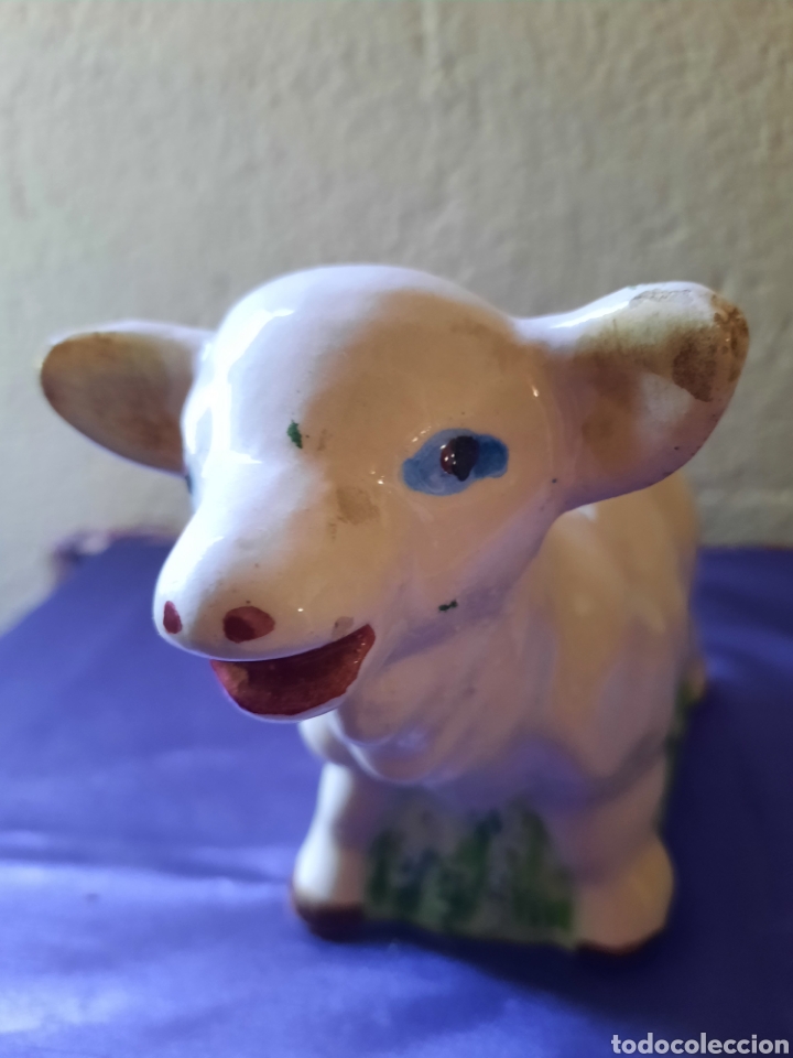 Oggetti Antichi: Hucha de porcelana Foreisn borrego cordero.