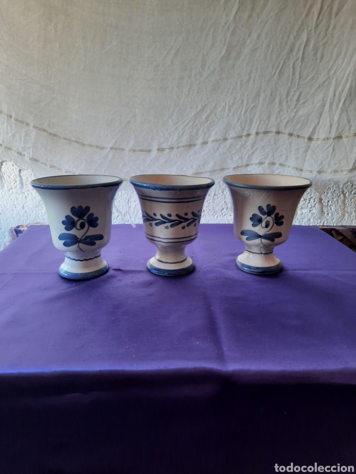 Oggetti Antichi: Copas de ceramica decorativas picaflor