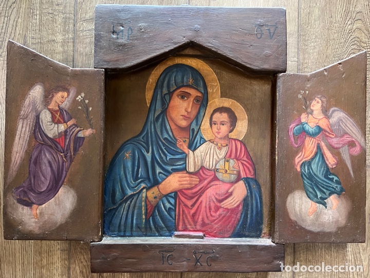 Antig&uuml;edades: Tr&iacute;ptico Copto - Foto 3