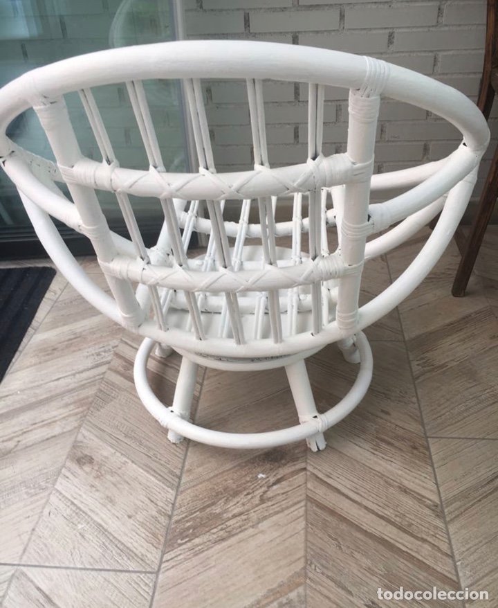 Antig&uuml;edades: Sill&oacute;n bamb&uacute; giratorio dise&ntilde;o - Foto 2