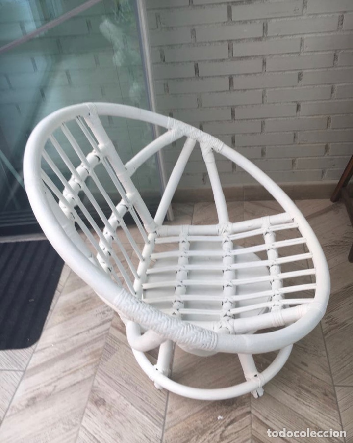 Antig&uuml;edades: Sill&oacute;n bamb&uacute; giratorio dise&ntilde;o - Foto 3