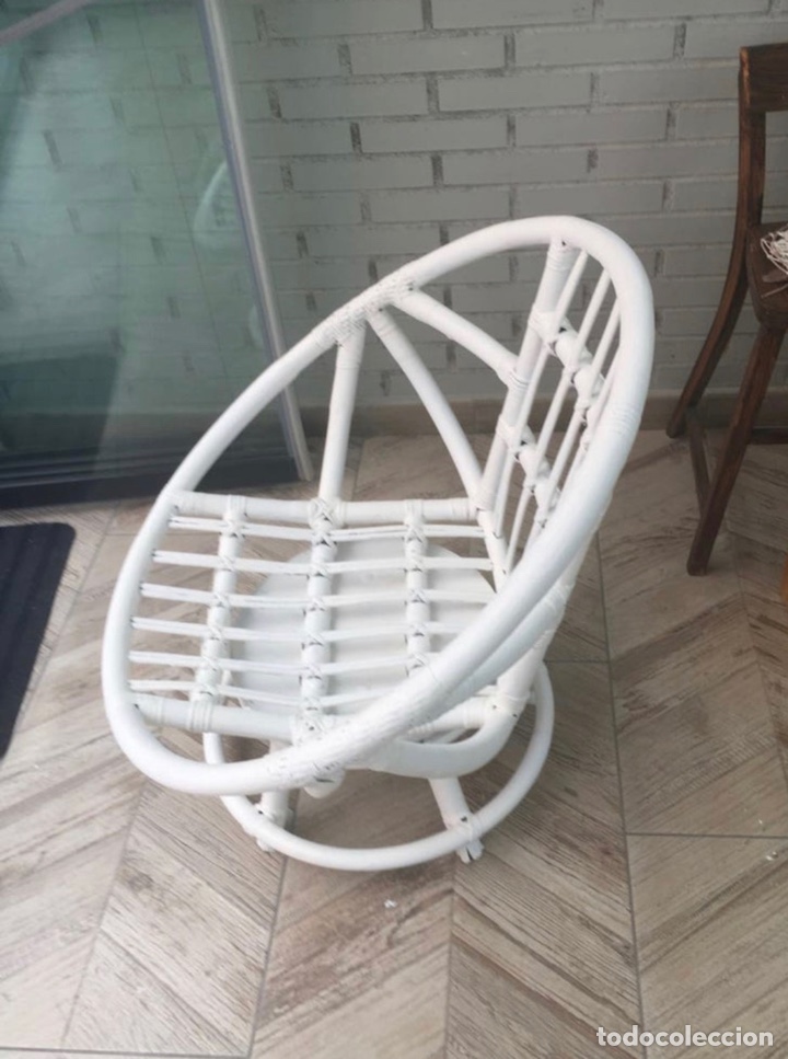 Antig&uuml;edades: Sill&oacute;n bamb&uacute; giratorio dise&ntilde;o - Foto 5