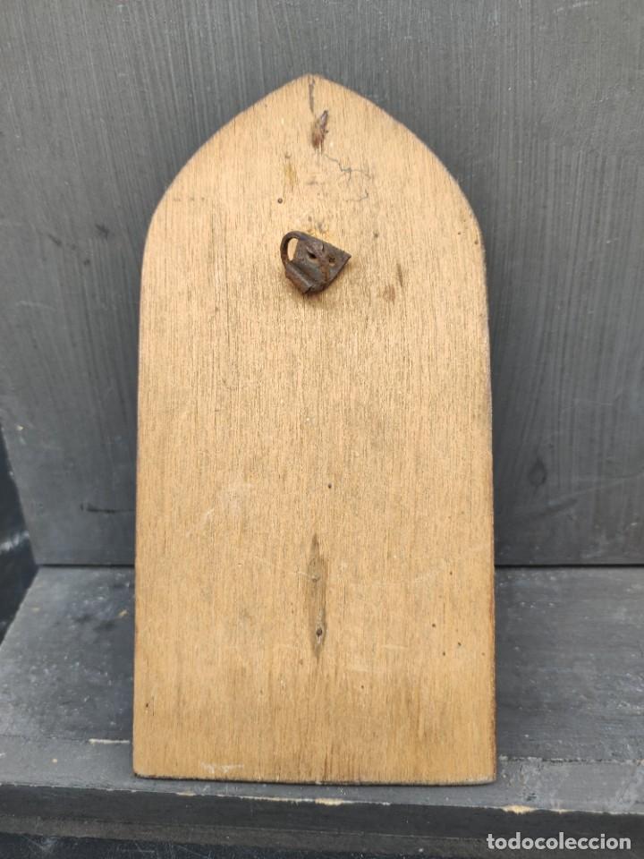 Antig&uuml;edades: Benditera metal y madera - Foto 4
