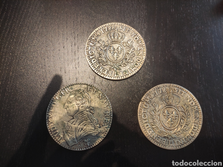 Oggetti Antichi: 3 medallones posavasos