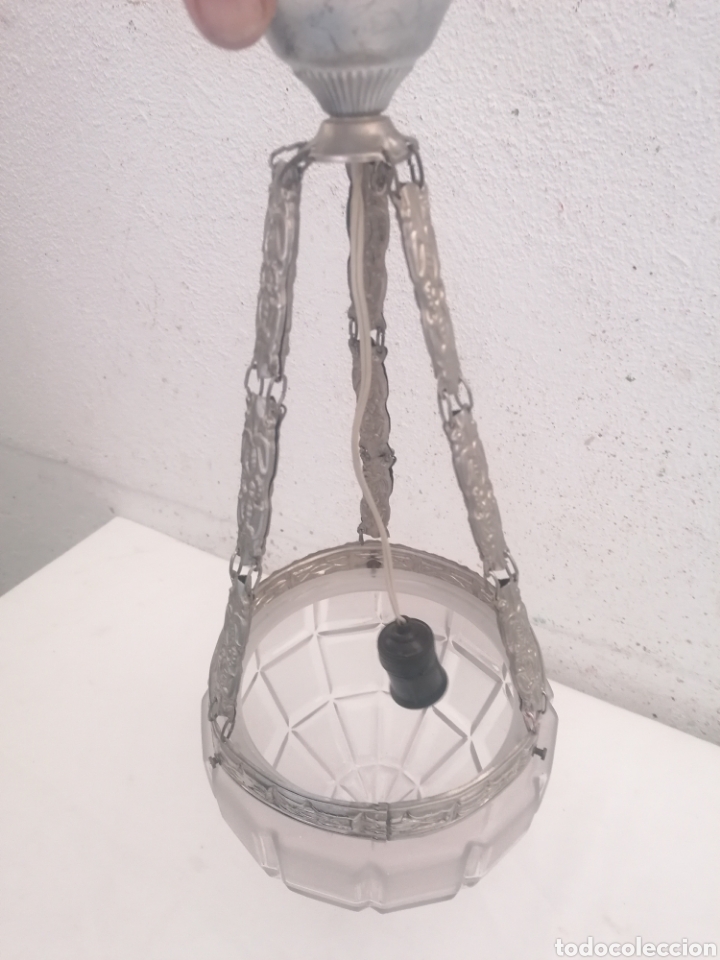 Antig&uuml;edades: L&aacute;mpara de techo art deco - Foto 3