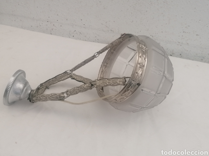 Antig&uuml;edades: L&aacute;mpara de techo art deco - Foto 5