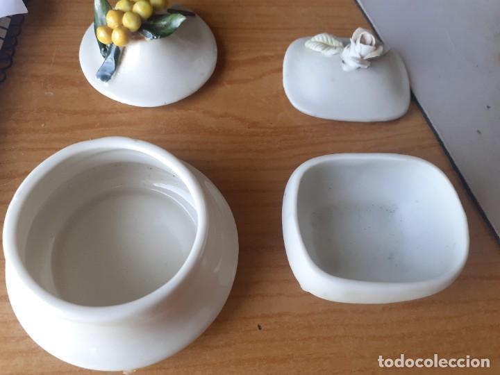 Antig&uuml;edades: dos cajitas de porcelana - Foto 2