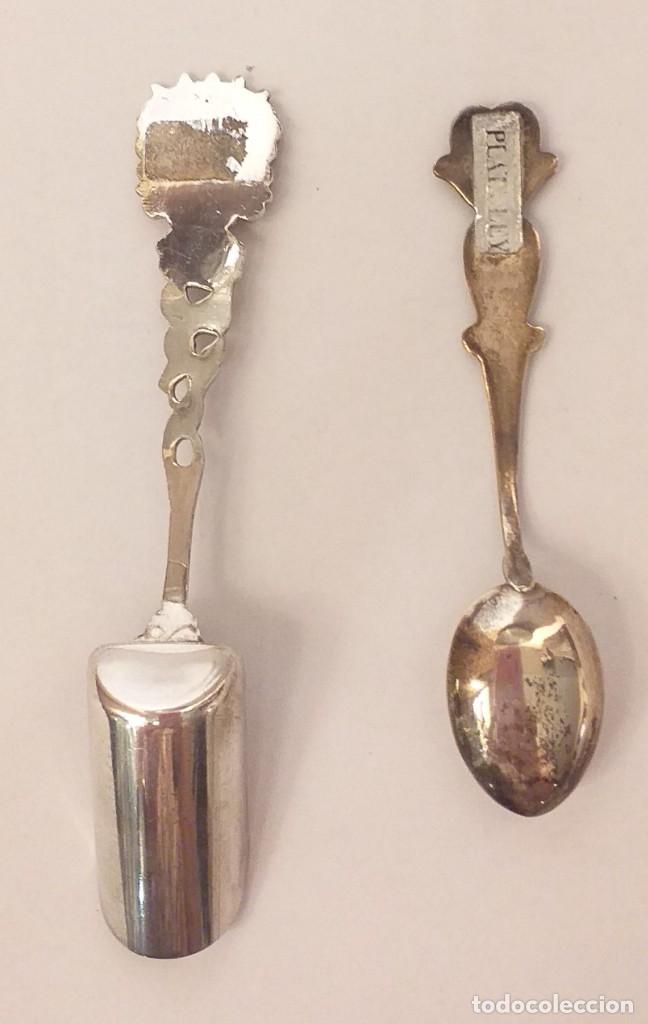 Antig&uuml;edades: Dos cucharillas espa&ntilde;olas de Colecci&oacute;n en plata - Foto 4
