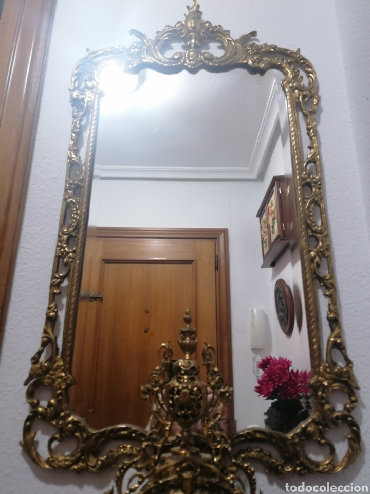 Antig&uuml;edades: Espejo de bronce. Pared. - Foto 2