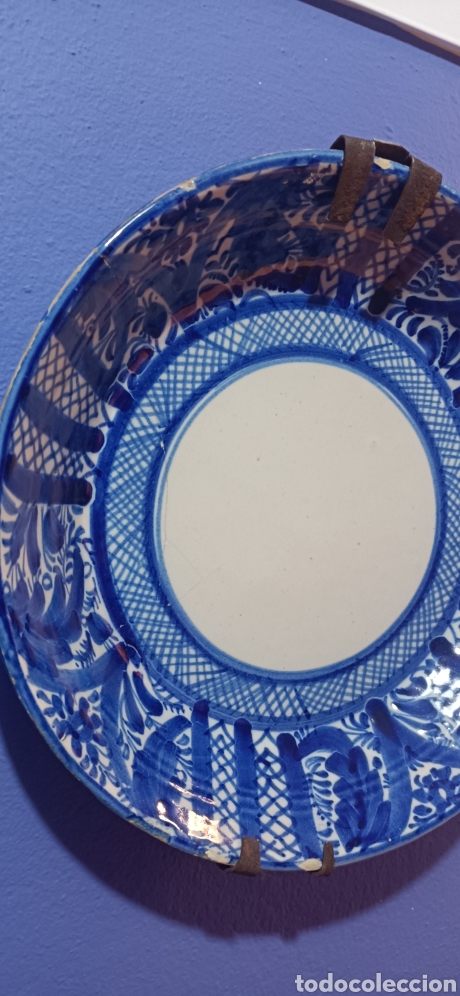 Antig&uuml;edades: Antiguo plato Talavera - Foto 2