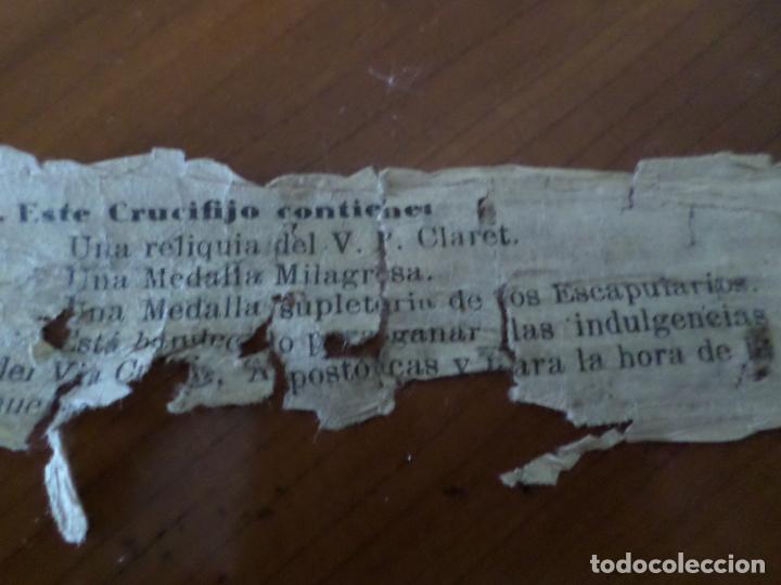Antig&uuml;edades: CRISTO CON PAPEL EN EL INTERIOR DE INDULGENCIAS - Foto 12