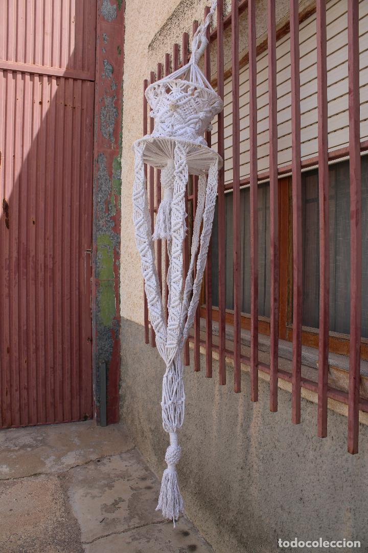 Antig&uuml;edades: macetero colgante de macram&eacute; - Foto 5