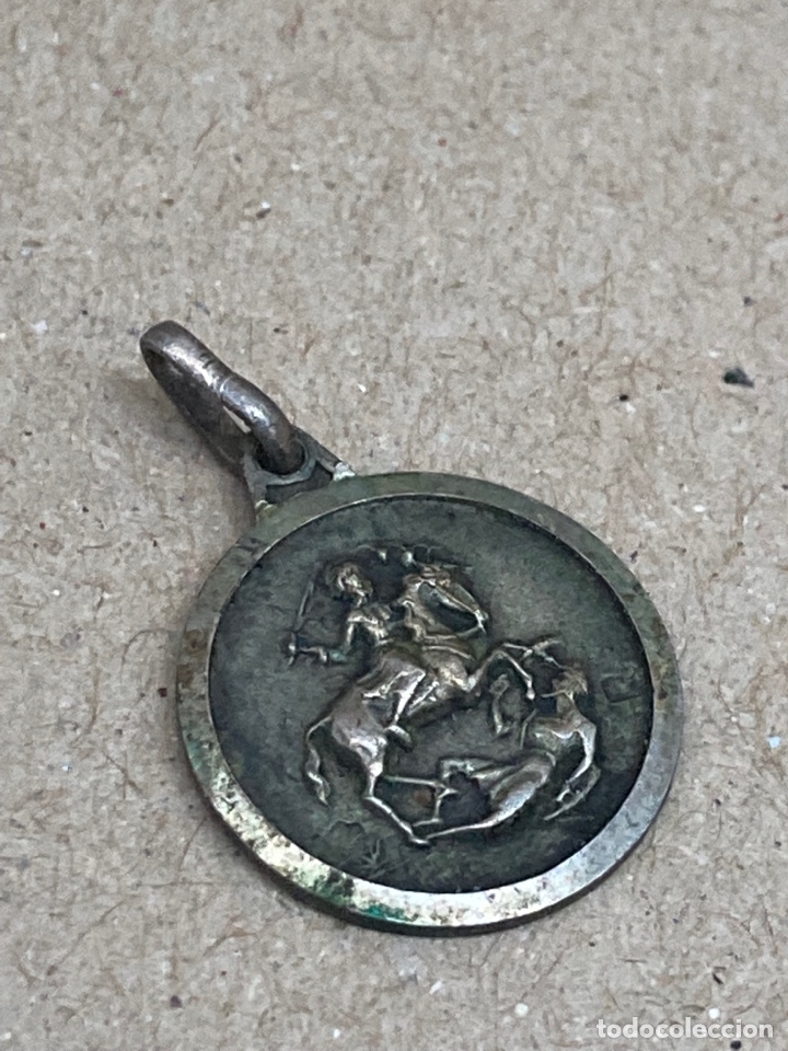Antig&uuml;edades: Medalla de plata religiosa - Foto 2