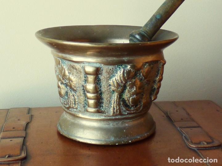 Antig&uuml;edades: MUY ANTIGUO ALMIREZ - MORTERO EN BRONCE. S. XVIII