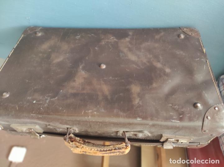 Antig&uuml;edades: Maleta cuero - Foto 7