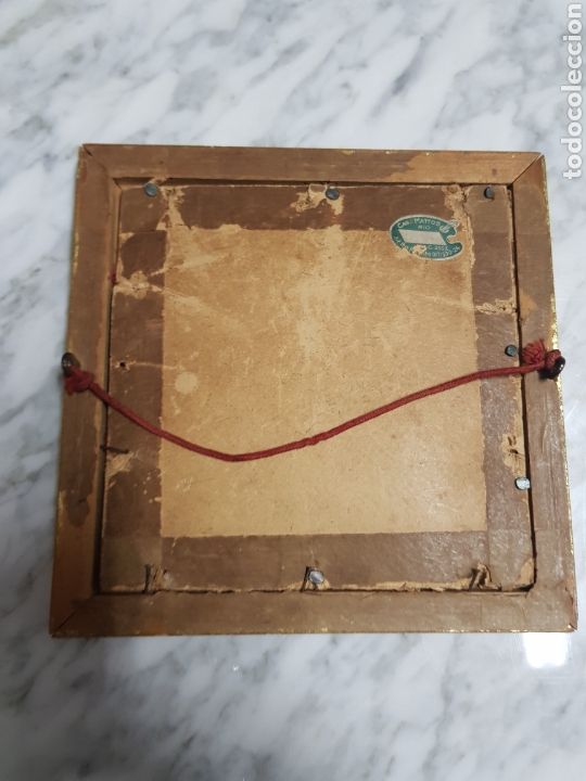 Antig&uuml;edades: Cuadro de Sagrado coraz&oacute;n de Jes&uacute;s de plata - Foto 2