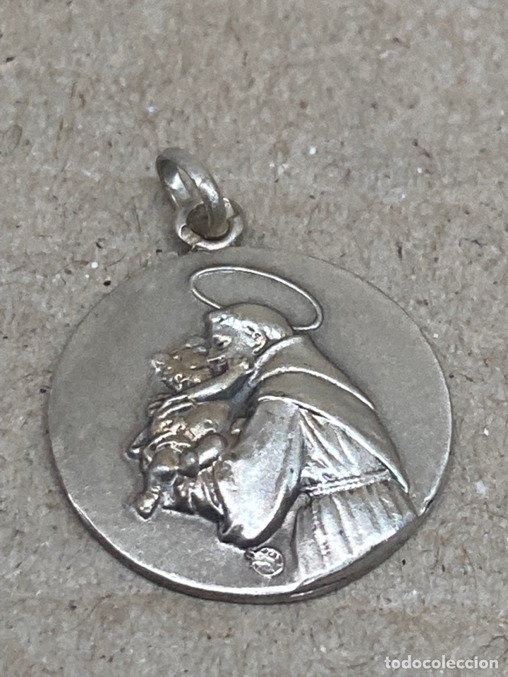 Antig&uuml;edades: Medalla de plata religiosa - Foto 1