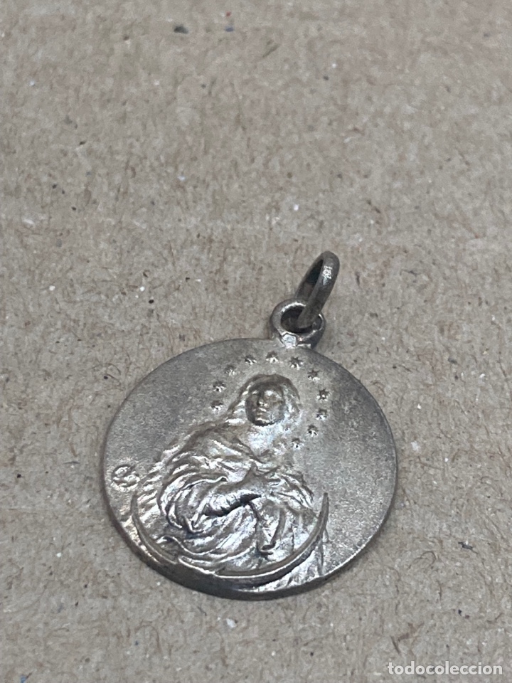 Antig&uuml;edades: Medalla de plata religiosa - Foto 1