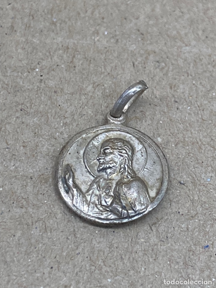 Antig&uuml;edades: Medalla de plata religiosa - Foto 2