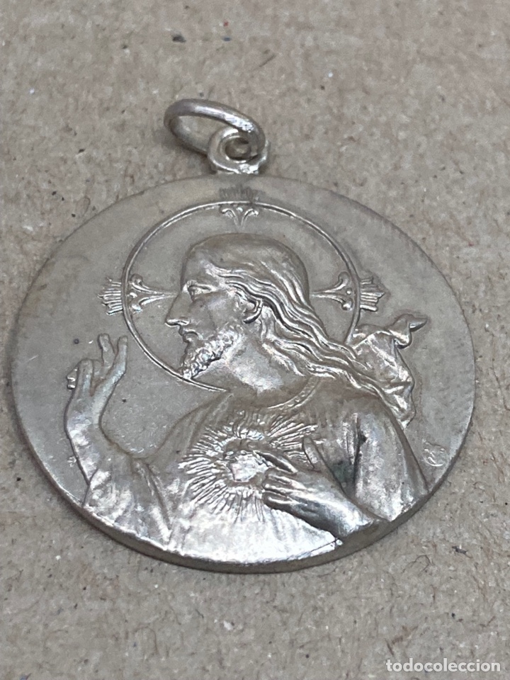 Antig&uuml;edades: Medalla de plata religiosa - Foto 1