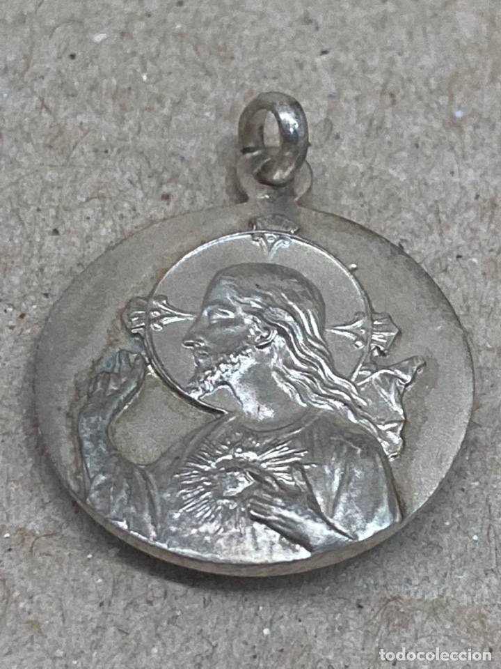 Antig&uuml;edades: Medalla de plata religiosa - Foto 2