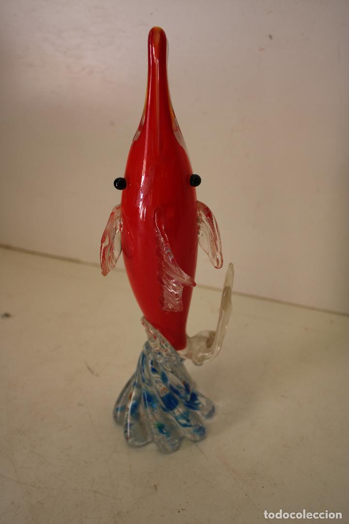 Antig&uuml;edades: pez en cristal de murano - Foto 3
