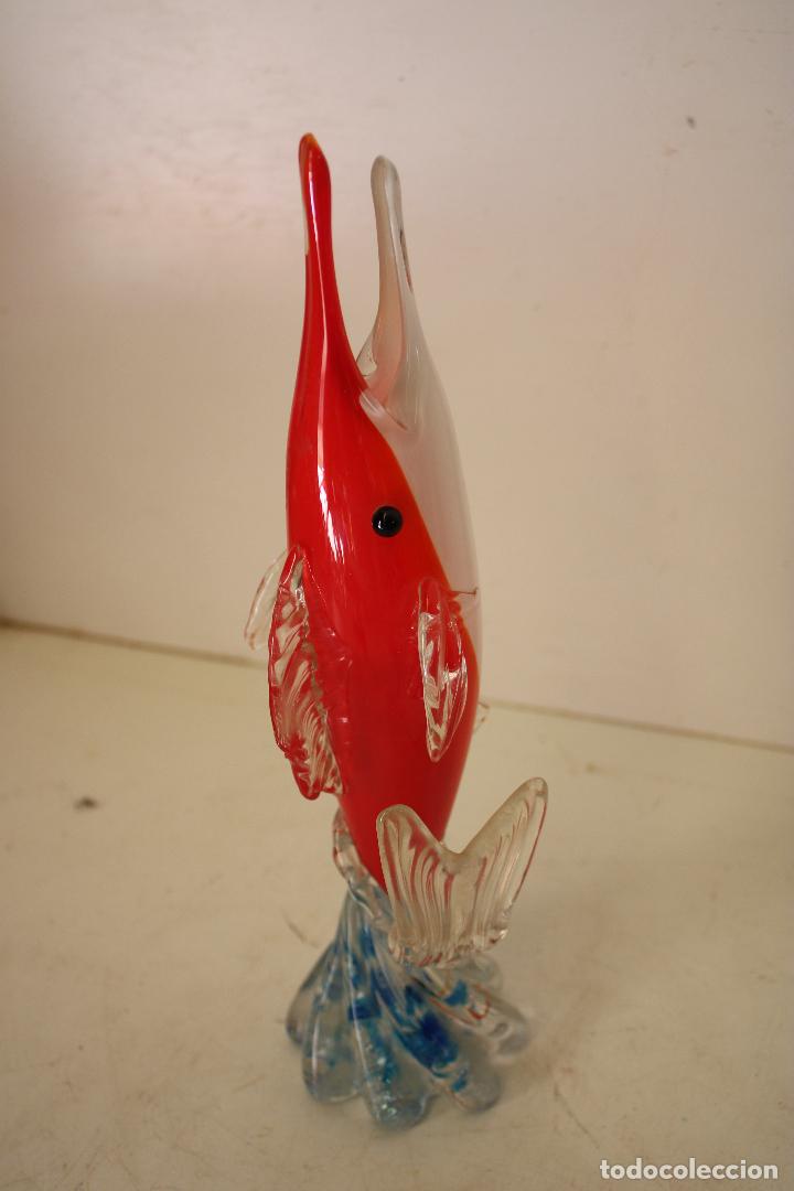 Antig&uuml;edades: pez en cristal de murano - Foto 1