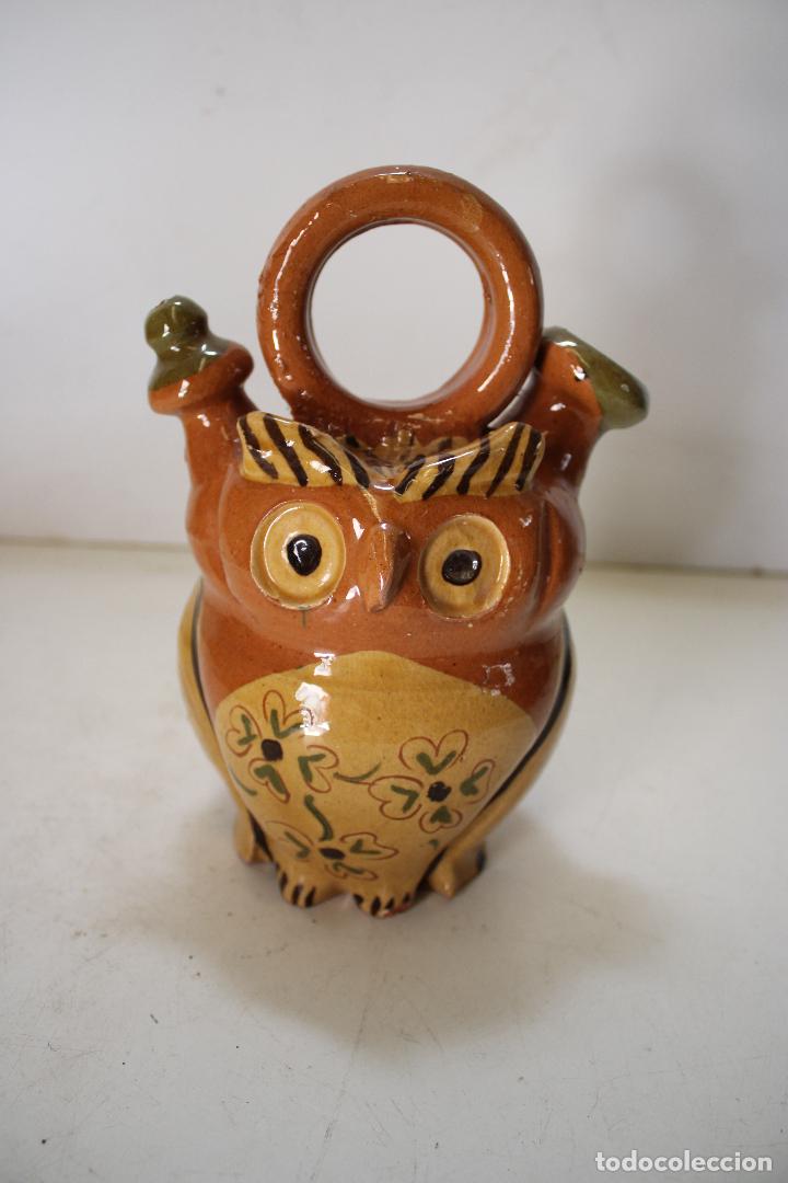 Antig&uuml;edades: botijo buho dfe ceramica - Foto 4